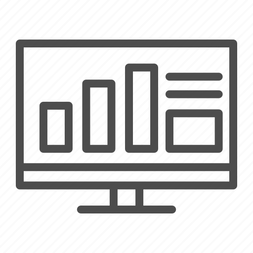 Computer, graph, monitor, screen icon - Download on Iconfinder