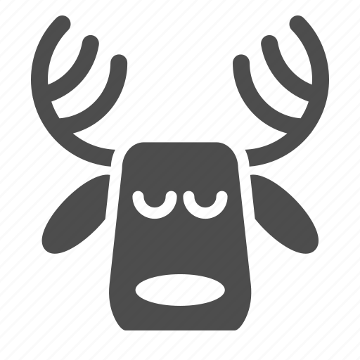 Deer, silhouette, christmas, celebration icon - Download on Iconfinder