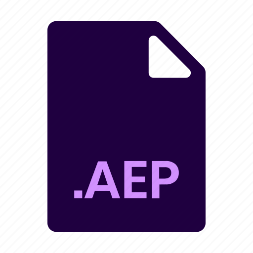 Aep, aftereffect, extension, type, format, file, file format icon - Download on Iconfinder