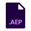 aep, aftereffect, extension, type, format, file, file format, file type, file extension 