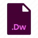 dreamweaver, dw, extension, file, file type, file format, format, type, file extension