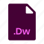 dreamweaver, dw, extension, file, file type, file format, format, type, file extension 