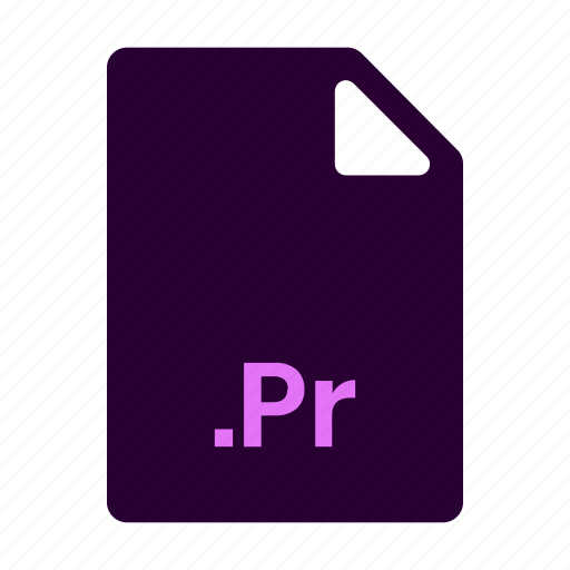 Premiere, pr, extension, file, format, type, file format icon - Download on Iconfinder