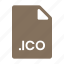 ico, extension, file, format, type, file format, file extension, file type, document 