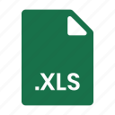 excel, xls, extension, file, file format, type, file type, file extension, format