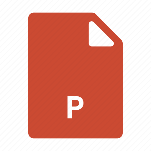 P, power point, extension, file, format, type, file extension icon - Download on Iconfinder