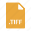 tiff, extension, file, format, type, file format, file extension, file type, document 