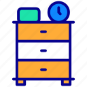 drawer, furniture, cabinet, interior, table, cupboard, household, storage, desk