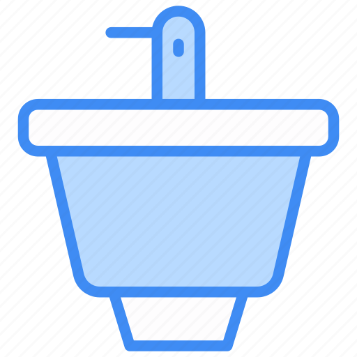 Wash basin, sink, basin, bathroom, faucet, wash, tap icon - Download on Iconfinder