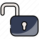 unlock, security, lock, protection, padlock, password, access, secure, key
