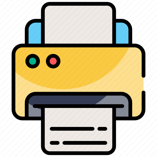 Print, device, paper, printing, machine, fax, office icon - Download on Iconfinder