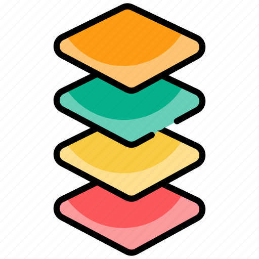 Layers, layer, stack, tool, arrange, document, paper icon - Download on Iconfinder