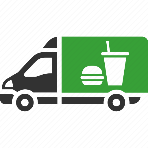 Cafe, cargo, delivery, fast food, shipping, transport, truck icon - Download on Iconfinder