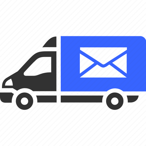 Cargo truck, delivery, envelope, mail, post, shipping, transport icon - Download on Iconfinder