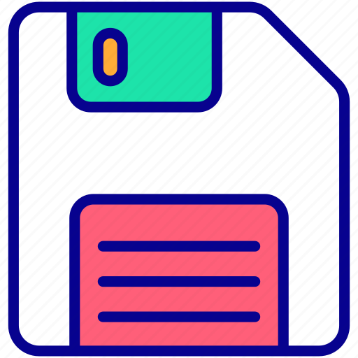 Flopy disk, drive, storage, floppy disk, memory, diskette, hard-drive icon - Download on Iconfinder