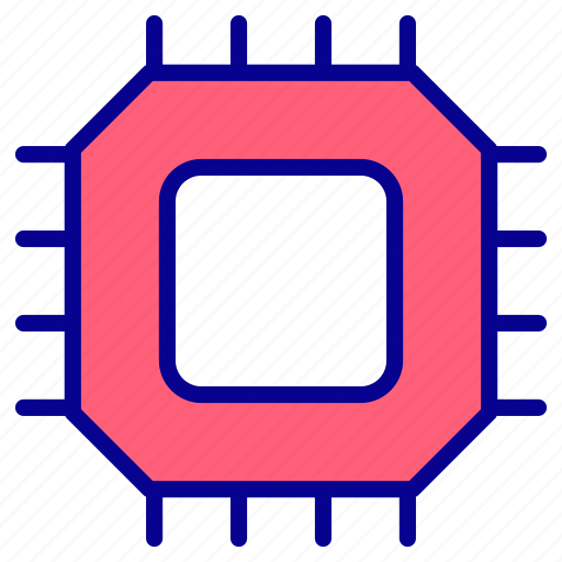 Cpu, processor, chip, computer, hardware, microchip, technology icon - Download on Iconfinder