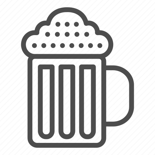 Beer, alcohol, lager, drink, mug, froth, draught icon - Download on Iconfinder