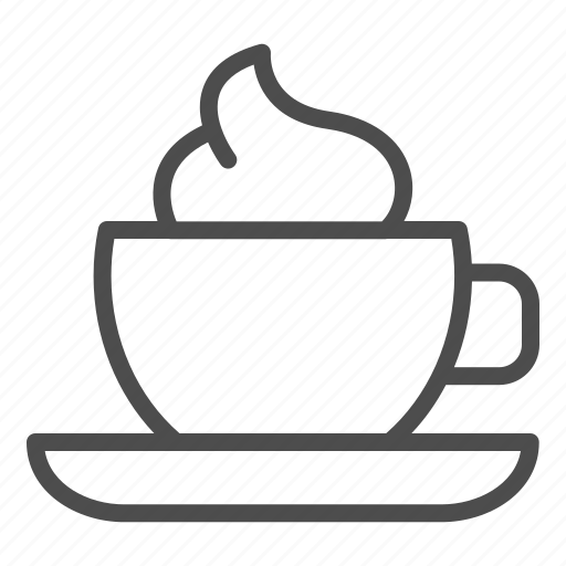Cup, coffee, drink, beverage, cappuccino, mocha, cream icon - Download on Iconfinder