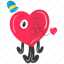 love sticker, valentineday, wedding, romantic, heart, sticker, heart sticker
