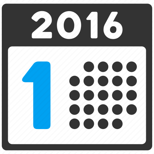 1st date, appointment, calendar, first day, number one, schedule, year 2016 icon - Download on Iconfinder