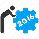 employee, job, service, staff, task, working man, year 2016