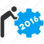 employee, job, service, staff, task, working man, year 2016 