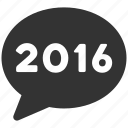 chat, comment, communication, letter, message, social, year 2016