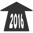ahead arrow, forward, future, new year, next, road, year 2016
