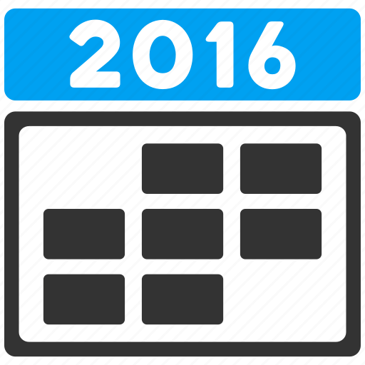 Appointment, calendar, date, grid, schedule, time table, year 2016 icon - Download on Iconfinder