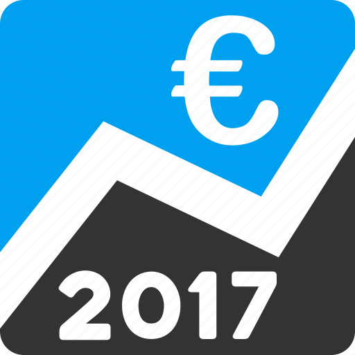 2017 year, business graph, data analysis, diagram, euro chart, financial report, statistics icon - Download on Iconfinder