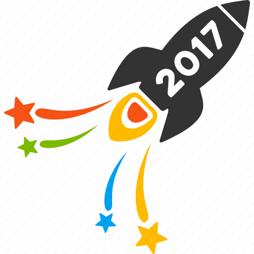 2017 startup, burst, celebration, firecracker, fireworks rocket, new year, salute icon - Download on Iconfinder