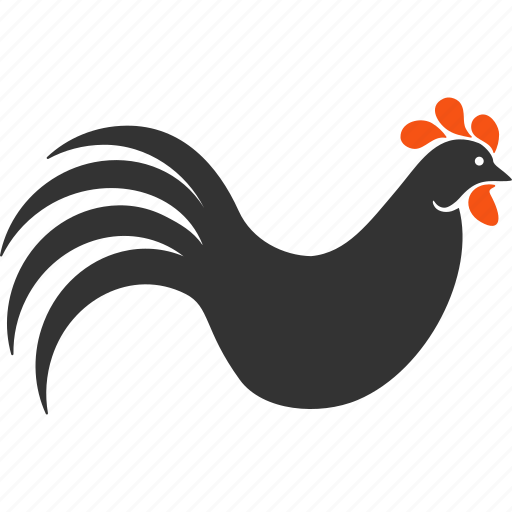Chicken, cock, cockerel, domestic, hen, poultry, rooster icon - Download on Iconfinder