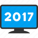 2017 year, desktop pc, display, electronic, equipment, monitor, screen