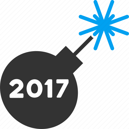 2017 year, bomb, detonator, festival, fire, fireworks, petard icon - Download on Iconfinder