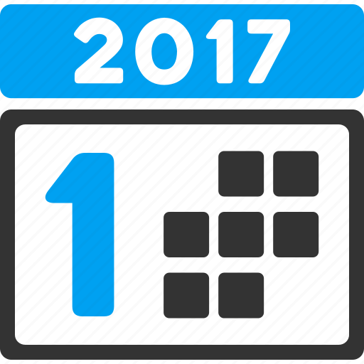 1st date, 2017 year, appointment, calendar, first day, number one, schedule icon - Download on Iconfinder