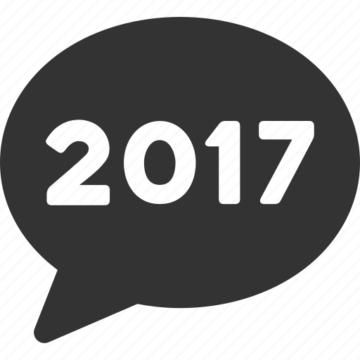 2017 year, chat, comment, message, social communication, text, word box icon - Download on Iconfinder