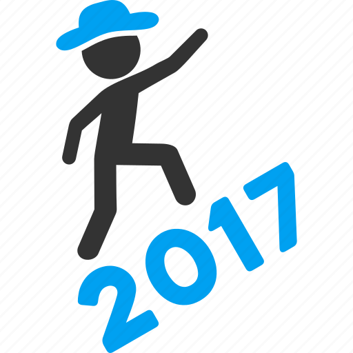 2017, climbing, gentleman, man, new year, person profile, user account icon - Download on Iconfinder
