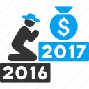 2017 year, deposit, finance, money bag, pray, prayer, religion