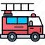 fire, truck, emergency, engine, ladder, rescue 