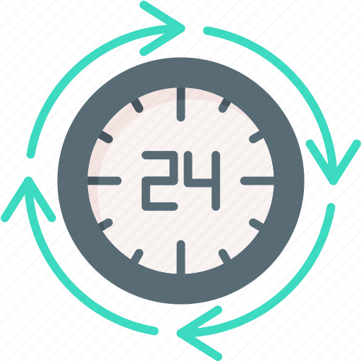 Hours, clock, open, service, time, watch icon - Download on Iconfinder