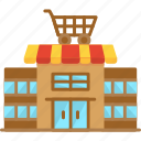 supermarket, building, center, market, moll, shop, shopping