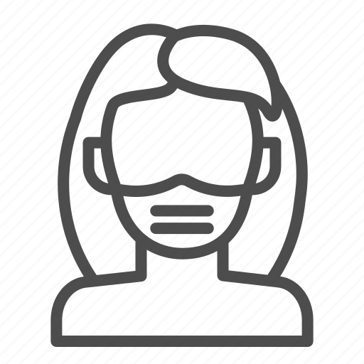 Mask, person, respirator, protective, air, woman, avatar icon - Download on Iconfinder