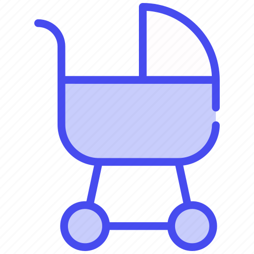 Baby carriage, stroller, baby-stroller, pram, baby, baby-buggy, carriage icon - Download on Iconfinder