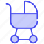 baby carriage, stroller, baby-stroller, pram, baby, baby-buggy, carriage, baby-cart, buggy 