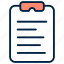 clipboard, document, report, paper, file, business, list, checklist, task, medical 