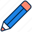 pencil, pen, write, edit, tool, writing, education, document, ruler 