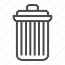 can, trash, garbage, metal, container, bin, basket