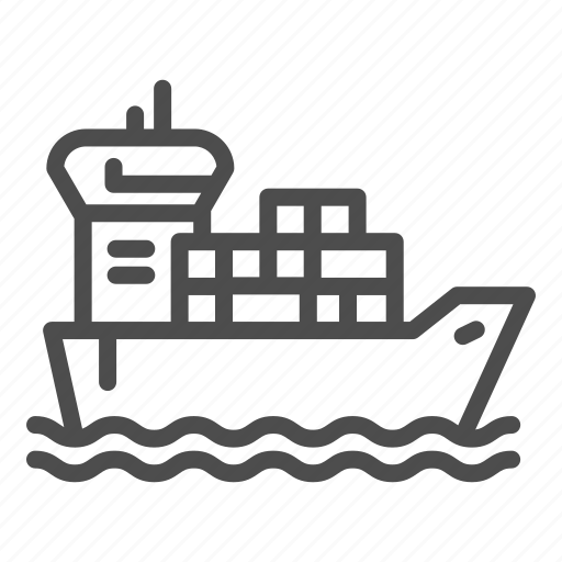 Cargo, ship, freight, container, sea, shipping, vessel icon - Download on Iconfinder