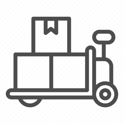 Trolley, warehouse, forklift, truck, cargo, cart, transportation icon - Download on Iconfinder