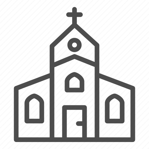 Church, religion, building, cross, catholic, christian, house icon - Download on Iconfinder